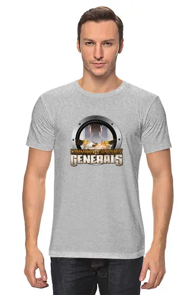Заказать мужскую футболку в Москве. Футболка классическая Command & Conquer Generals от THE_NISE  - готовые дизайны и нанесение принтов.