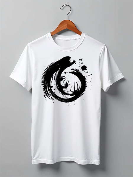 Заказать мужскую футболку в Москве. Футболка классическая Aliens от oneredfoxstore@gmail.com - готовые дизайны и нанесение принтов.