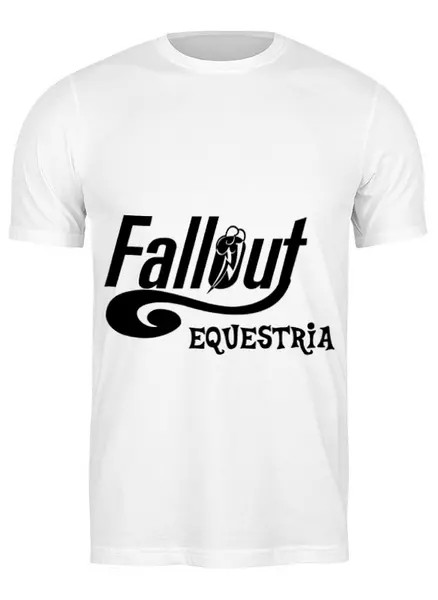 Заказать мужскую футболку в Москве. Футболка классическая Fallout Equestria от Александр Усов - готовые дизайны и нанесение принтов.