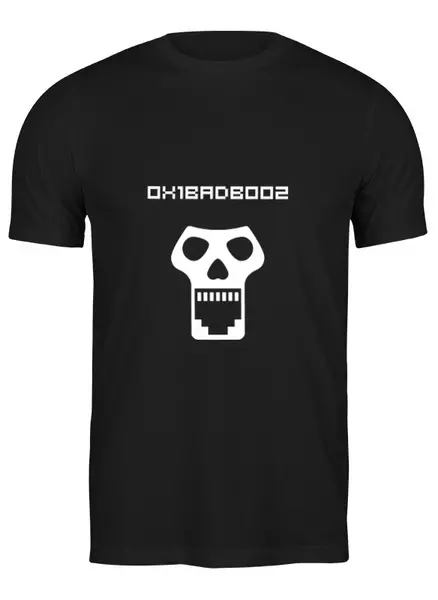 Заказать мужскую футболку в Москве. Футболка классическая HEXSPEAK - 0x1BADB002 от darkdrag@badboot.ru - готовые дизайны и нанесение принтов.