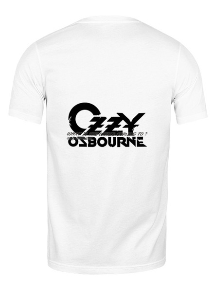 Заказать мужскую футболку в Москве. Футболка классическая Ozzy Osbourne от Leichenwagen - готовые дизайны и нанесение принтов.