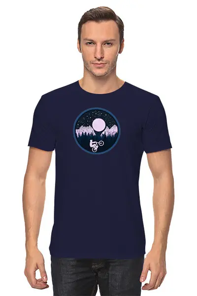 Заказать мужскую футболку в Москве. Футболка классическая MTB Ride от oneredfoxstore@gmail.com - готовые дизайны и нанесение принтов.
