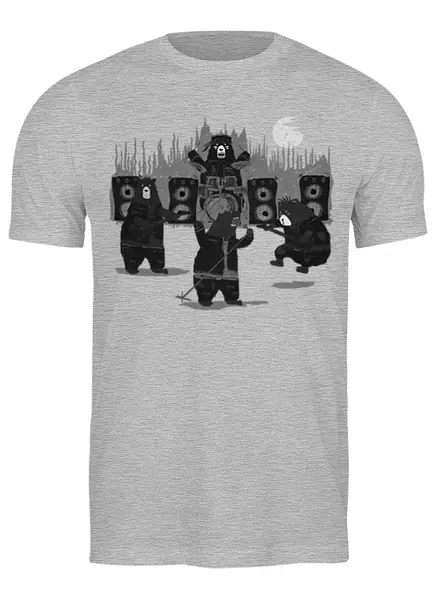 Заказать мужскую футболку в Москве. Футболка классическая Bad Bears Band от oneredfoxstore@gmail.com - готовые дизайны и нанесение принтов.