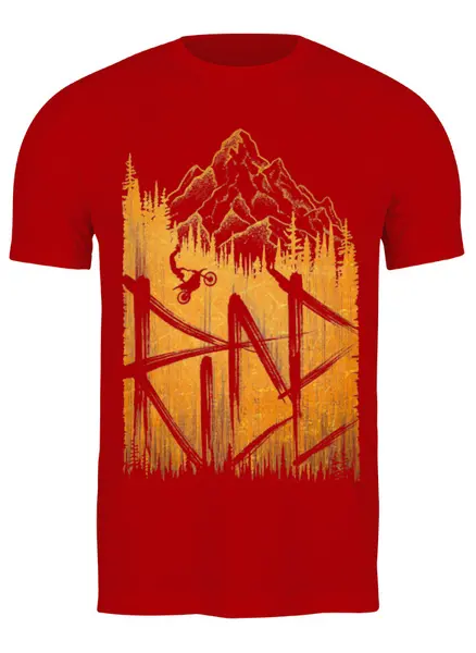 Заказать мужскую футболку в Москве. Футболка классическая Ride Motocross от oneredfoxstore@gmail.com - готовые дизайны и нанесение принтов.