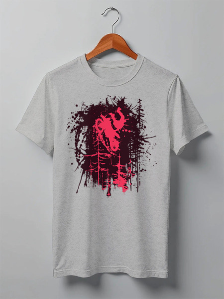 Заказать мужскую футболку в Москве. Футболка классическая Ink Rider от oneredfoxstore@gmail.com - готовые дизайны и нанесение принтов.