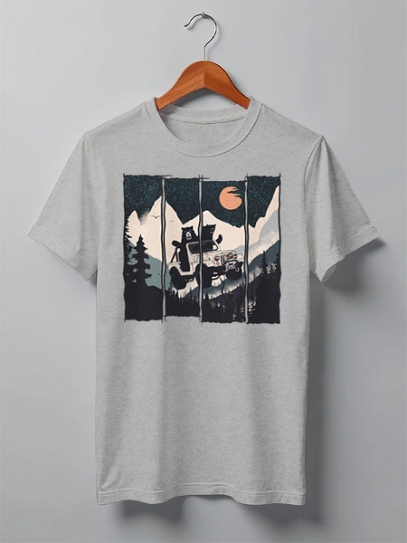 Заказать мужскую футболку в Москве. Футболка классическая Wild Riders от oneredfoxstore@gmail.com - готовые дизайны и нанесение принтов.