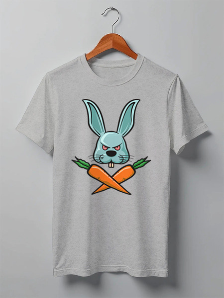 Заказать мужскую футболку в Москве. Футболка классическая Team rabbit от skynatural - готовые дизайны и нанесение принтов.