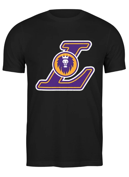 Заказать мужскую футболку в Москве. Футболка классическая LA Lakers от skynatural - готовые дизайны и нанесение принтов.
