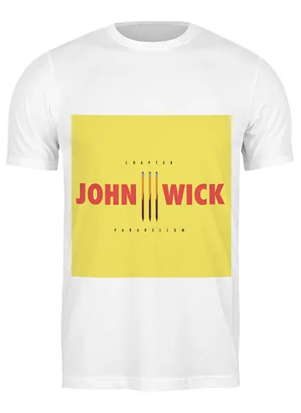 Заказать мужскую футболку в Москве. Футболка классическая Джон Уик / John Wick от kino.printio.ru - готовые дизайны и нанесение принтов.