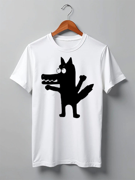 Заказать мужскую футболку в Москве. Футболка классическая Animals от oneredfoxstore@gmail.com - готовые дизайны и нанесение принтов.