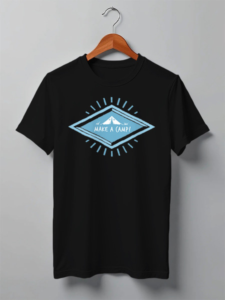 Заказать мужскую футболку в Москве. Футболка классическая Mountains от oneredfoxstore@gmail.com - готовые дизайны и нанесение принтов.