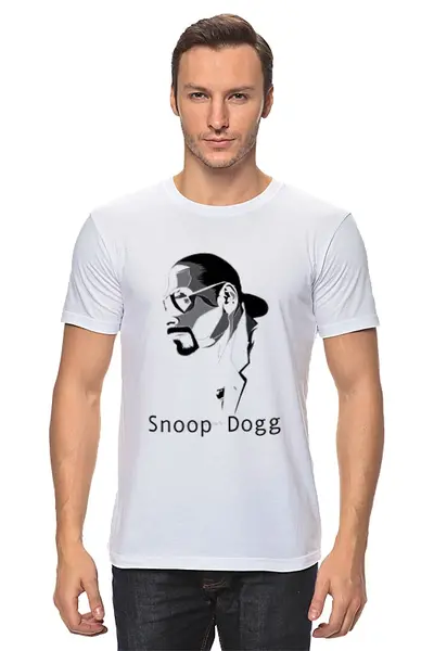 Заказать мужскую футболку в Москве. Футболка классическая Snoop Dogg от Fedor - готовые дизайны и нанесение принтов.