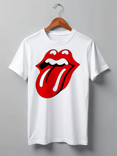 Заказать мужскую футболку в Москве. Футболка классическая The Rolling Stones от Jimmy Flash - готовые дизайны и нанесение принтов.