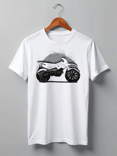 Заказать мужскую футболку в Москве. Футболка классическая Enduro от oneredfoxstore@gmail.com - готовые дизайны и нанесение принтов.