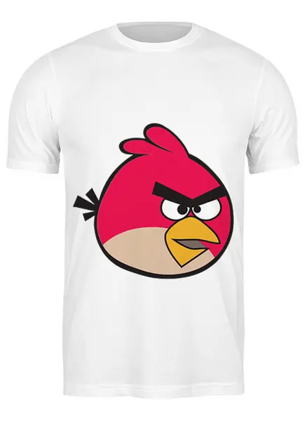 Заказать мужскую футболку в Москве. Футболка классическая Angry birds от Diana Rabinovich - готовые дизайны и нанесение принтов.