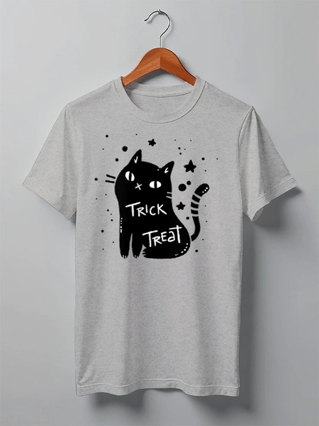 Заказать мужскую футболку в Москве. Футболка классическая Cats Here от oneredfoxstore@gmail.com - готовые дизайны и нанесение принтов.