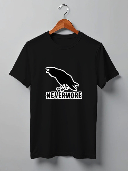 Заказать мужскую футболку в Москве. Футболка классическая Nevermore от Franka  - готовые дизайны и нанесение принтов.