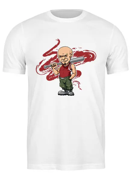 Заказать мужскую футболку в Москве. Футболка классическая Один за всех от T-shirt print  - готовые дизайны и нанесение принтов.