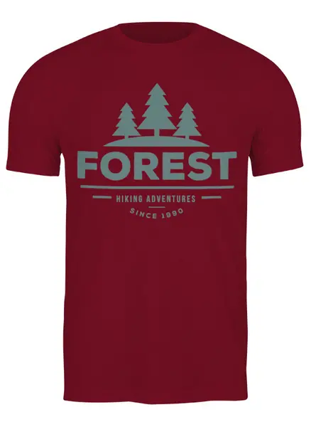 Заказать мужскую футболку в Москве. Футболка классическая Mountains от oneredfoxstore@gmail.com - готовые дизайны и нанесение принтов.