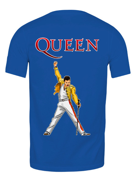 Заказать мужскую футболку в Москве. Футболка классическая Queen 50th Anniversary 1970-2020 от balden - готовые дизайны и нанесение принтов.