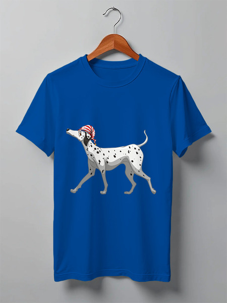 Заказать мужскую футболку в Москве. Футболка классическая Далматинец от Romanova - готовые дизайны и нанесение принтов.