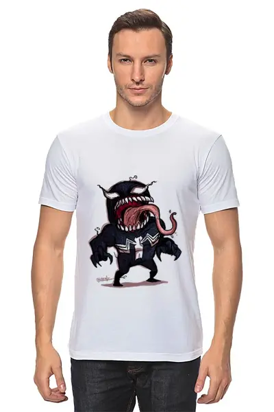 Заказать мужскую футболку в Москве. Футболка классическая I am venom от Luther - готовые дизайны и нанесение принтов.