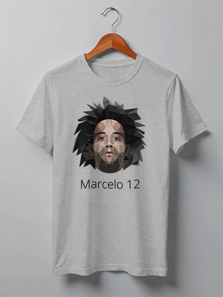 Заказать мужскую футболку в Москве. Футболка классическая Marcelo 12 от madridistastore - готовые дизайны и нанесение принтов.