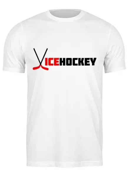 Заказать мужскую футболку в Москве. Футболка классическая Проект ViceHockey от n0xi0uzz - готовые дизайны и нанесение принтов.