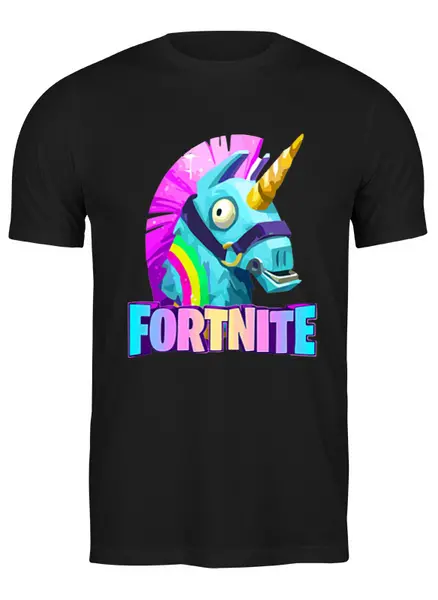 Заказать мужскую футболку в Москве. Футболка классическая Fortnite     от T-shirt print  - готовые дизайны и нанесение принтов.