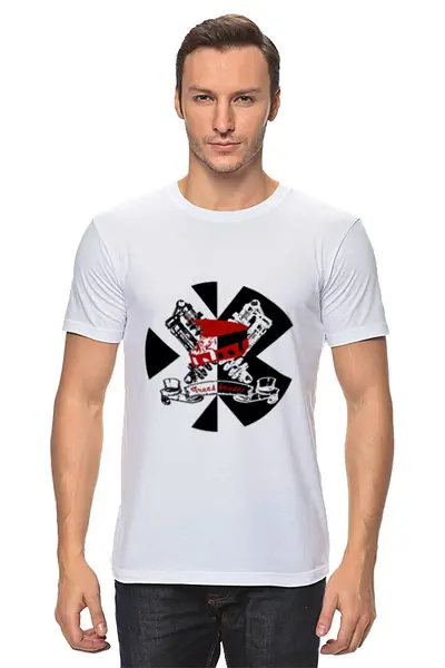 Заказать мужскую футболку в Москве. Футболка классическая Freeride от beetlejuicee - готовые дизайны и нанесение принтов.