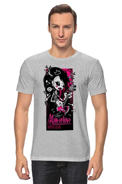 Заказать мужскую футболку в Москве. Футболка классическая Vampire rocker girl от Leichenwagen - готовые дизайны и нанесение принтов.