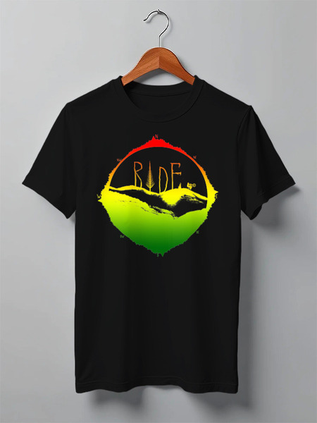 Заказать мужскую футболку в Москве. Футболка классическая Mountain Bike от oneredfoxstore@gmail.com - готовые дизайны и нанесение принтов.