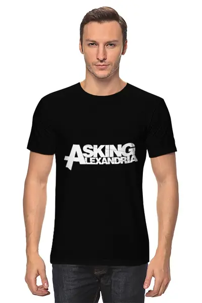 Заказать мужскую футболку в Москве. Футболка классическая Asking Alexandria от BURNSHIRTS - готовые дизайны и нанесение принтов.