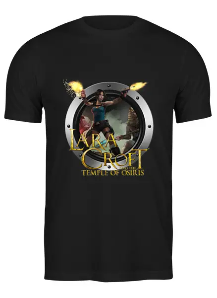 Заказать мужскую футболку в Москве. Футболка классическая Lara Croft от THE_NISE  - готовые дизайны и нанесение принтов.