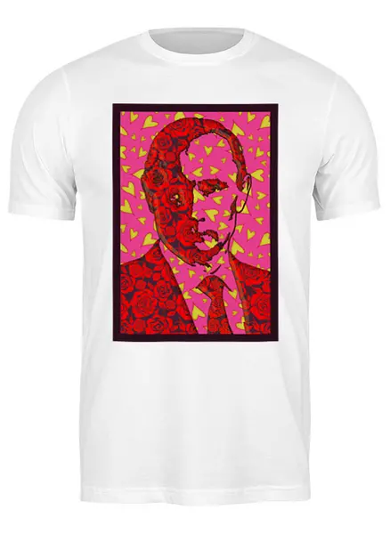 Заказать мужскую футболку в Москве. Футболка классическая ValenPutin от Pinky-Winky - готовые дизайны и нанесение принтов.