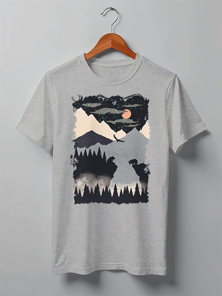 Заказать мужскую футболку в Москве. Футболка классическая Canyon от oneredfoxstore@gmail.com - готовые дизайны и нанесение принтов.