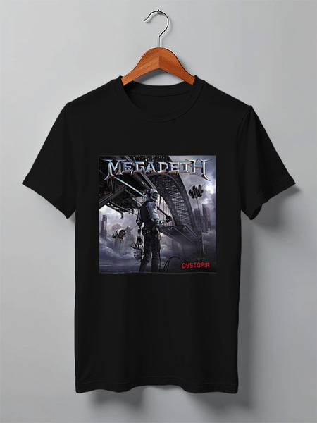 Заказать мужскую футболку в Москве. Футболка классическая Megadeth от Fedor - готовые дизайны и нанесение принтов.