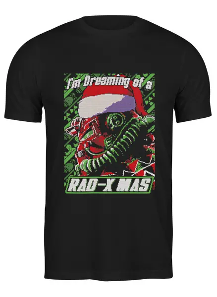 Заказать мужскую футболку в Москве. Футболка классическая Rad Xmas от El Fox - готовые дизайны и нанесение принтов.