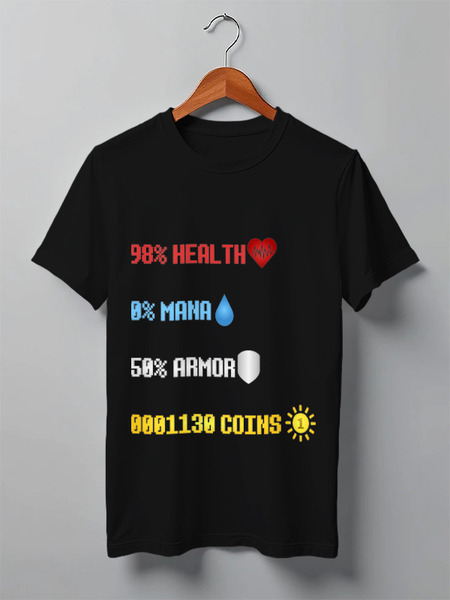 Заказать мужскую футболку в Москве. Футболка классическая "8bitInfo" or "My fun situation" от ZakonVash - готовые дизайны и нанесение принтов.