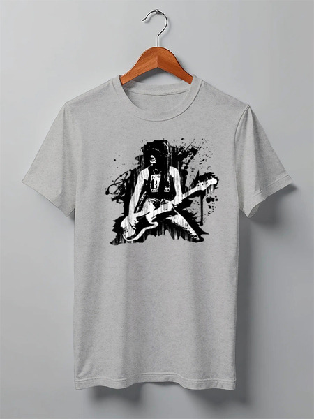 Заказать мужскую футболку в Москве. Футболка классическая Punk Bass от oneredfoxstore@gmail.com - готовые дизайны и нанесение принтов.