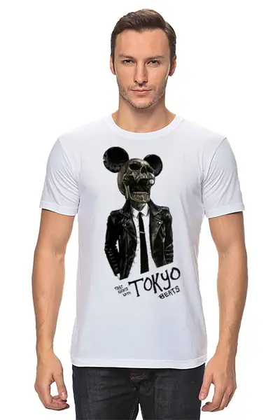 Заказать мужскую футболку в Москве. Футболка классическая токио от paul3207421954 - готовые дизайны и нанесение принтов.