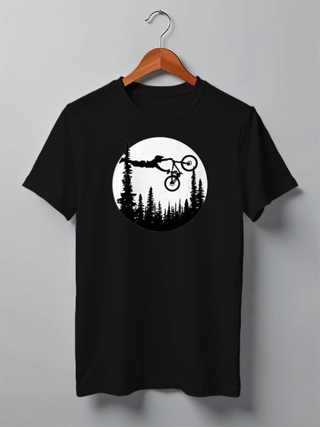 Заказать мужскую футболку в Москве. Футболка классическая Mountain Bike от oneredfoxstore@gmail.com - готовые дизайны и нанесение принтов.