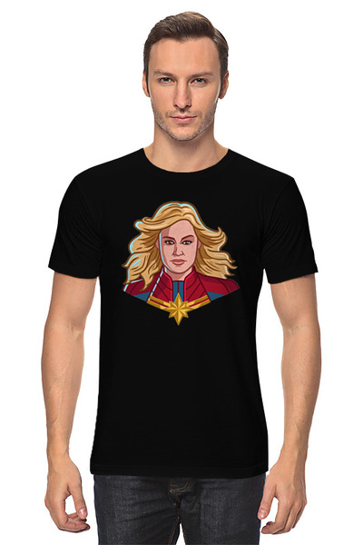 Заказать мужскую футболку в Москве. Футболка классическая Wonder Woman от skynatural - готовые дизайны и нанесение принтов.