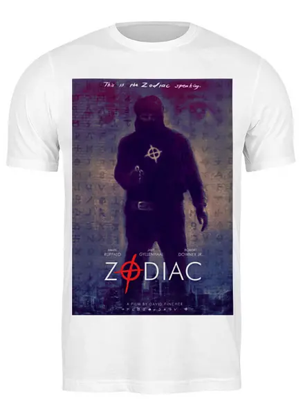 Заказать мужскую футболку в Москве. Футболка классическая Зодиак / Zodiac от kino.printio.ru - готовые дизайны и нанесение принтов.