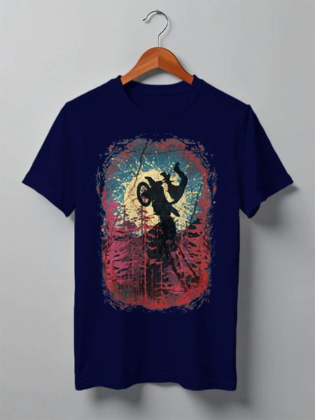 Заказать мужскую футболку в Москве. Футболка классическая Rider от oneredfoxstore@gmail.com - готовые дизайны и нанесение принтов.