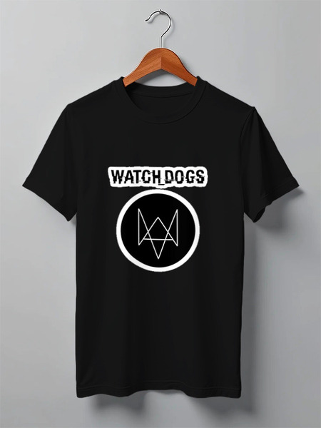 Заказать мужскую футболку в Москве. Футболка классическая Watch_Dogs by PJ от bloodw7nd - готовые дизайны и нанесение принтов.