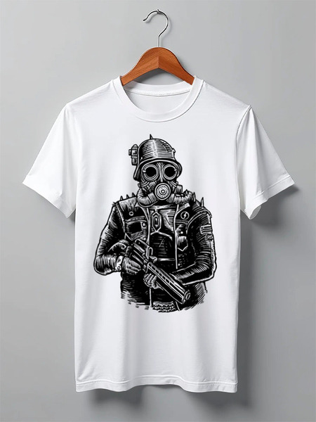 Заказать мужскую футболку в Москве. Футболка классическая Oldschool от oneredfoxstore@gmail.com - готовые дизайны и нанесение принтов.