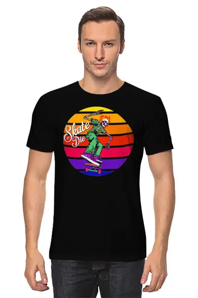 Заказать мужскую футболку в Москве. Футболка классическая ❖Skater❖ от balden - готовые дизайны и нанесение принтов.