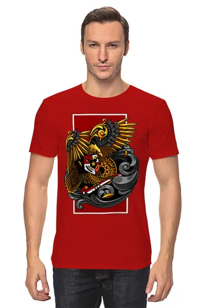 Заказать мужскую футболку в Москве. Футболка классическая Абстракция     от T-shirt print  - готовые дизайны и нанесение принтов.