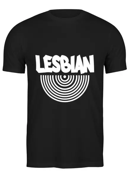Заказать мужскую футболку в Москве. Футболка классическая Lesbian (WHITE) от ZakonVash - готовые дизайны и нанесение принтов.